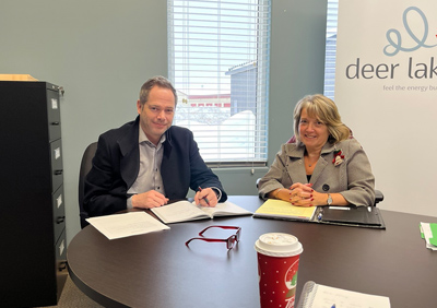 Meeting with Mayor Goosney in Deer Lake