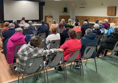 Meeting with seniors in Alexander Bay