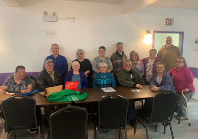 Meeting with seniors in Buchans