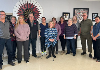 Meeting with seniors in Burgeo