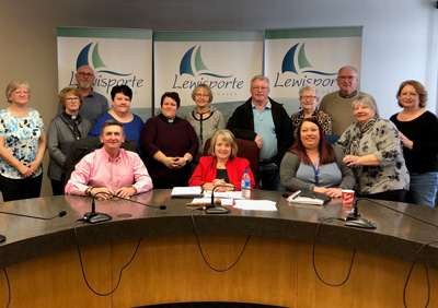 Meeting with town leadership in Lewisporte