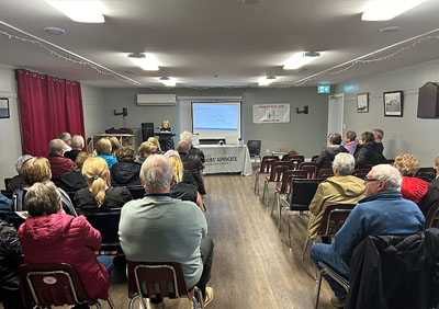 Meeting with Seniors 50+ Club in Grand Bank