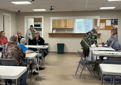 Meeting with seniors in Hampden