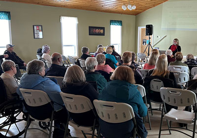 Meeting with Makinson's 50 Plus Go Getters Club