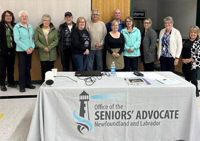 Meeting with seniors in Mary's Harbour