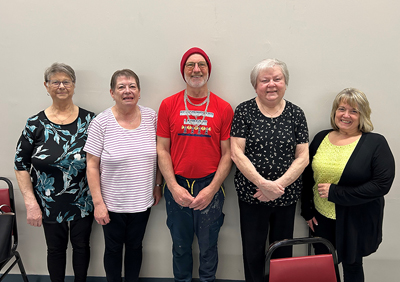 Meeting with seniors in Port Saunders