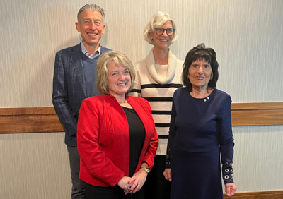 Susan with current BC Seniors' Advocate Isobel Mackenzie, incoming Seniors' Advocate Dan Levitt and Dr. Gloria Gutman