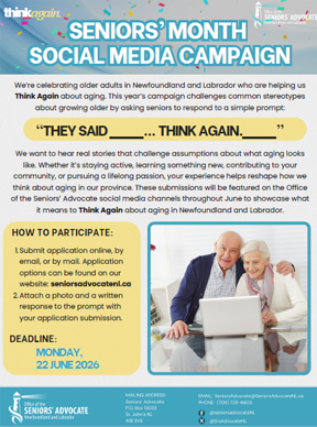 Seniors Month Social Media Campaign Poster